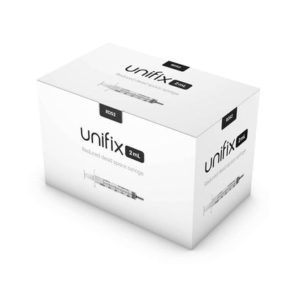 Спринцовка Unifix с намалено мъртво пространство от 2,5 ml