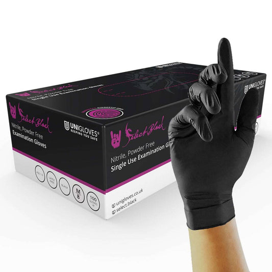 Черни нитрилови ръкавици Unigloves Select