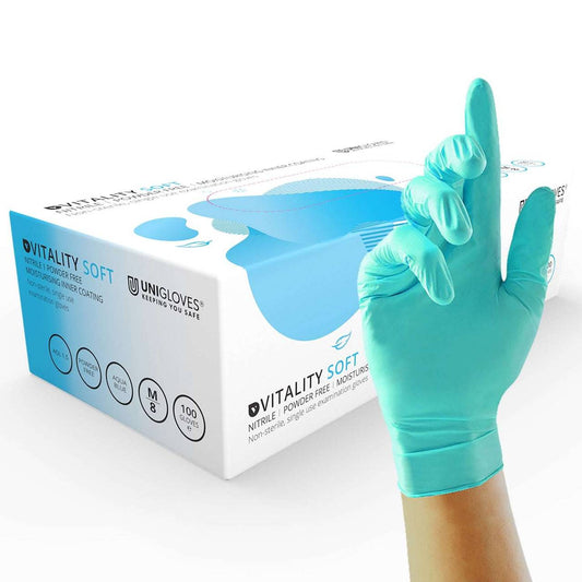 Меки нитрилови ръкавици Unigloves Vitality