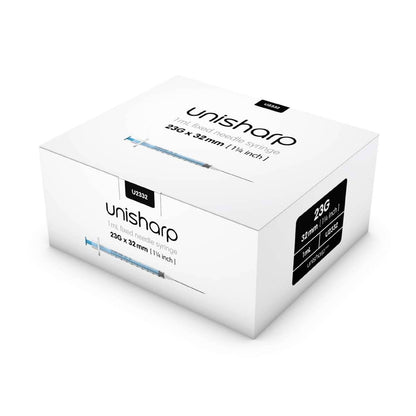 1 ml 23G 32 mm 1,25 инча спринцовка и игла Unisharp u100