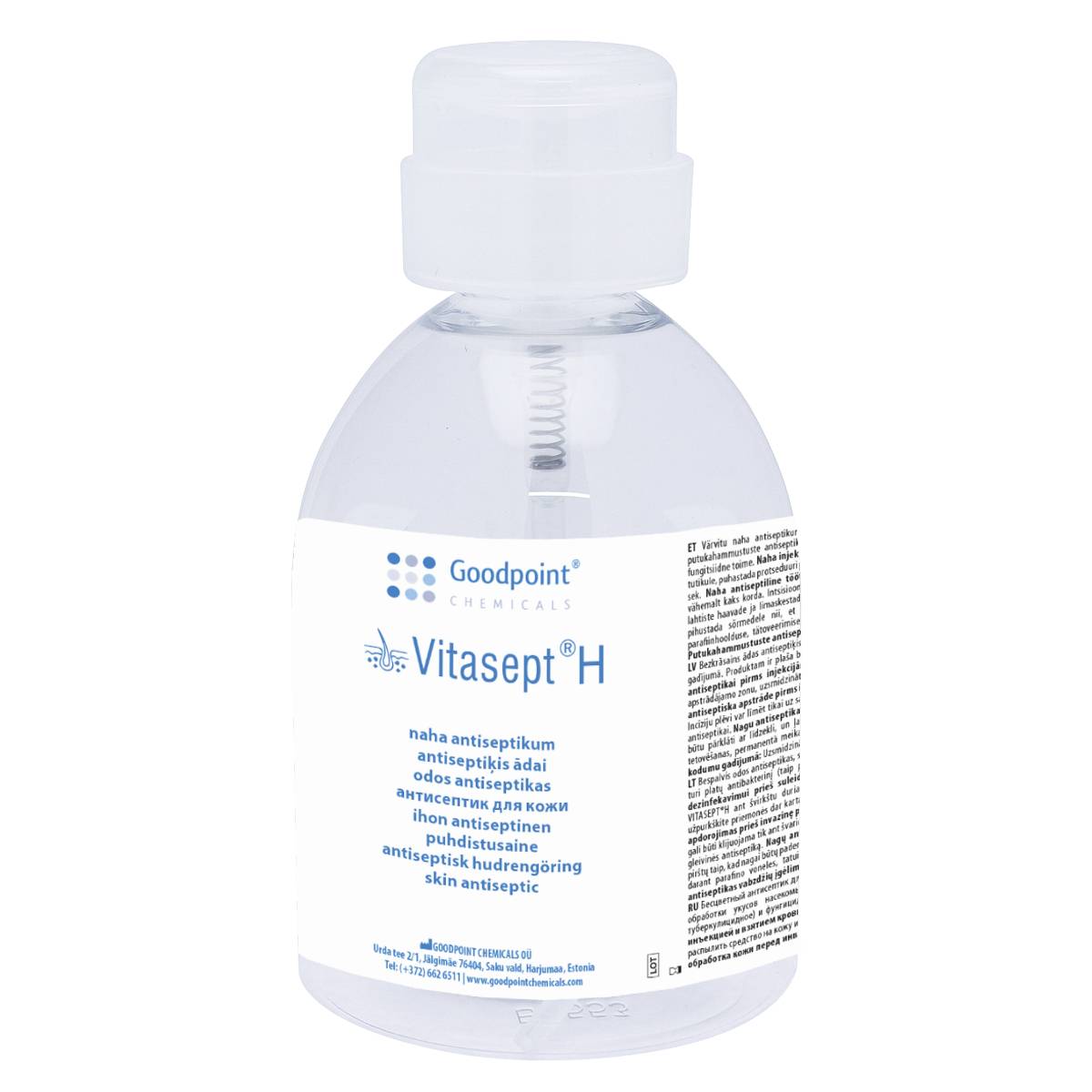 Vitasept H Skin Antiseptic Push Down Bottle 500ml