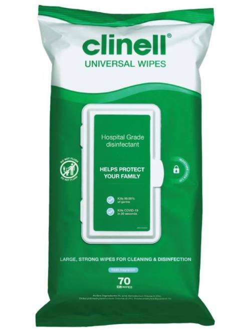 Опаковка Clinell Universal Wipes от 70 бр